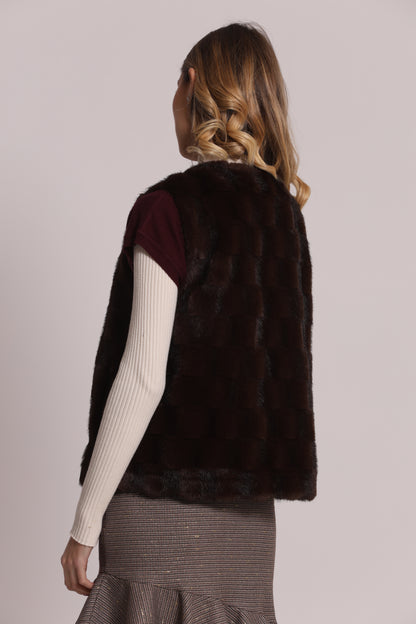 GILET EFFETTO PELLICCIA