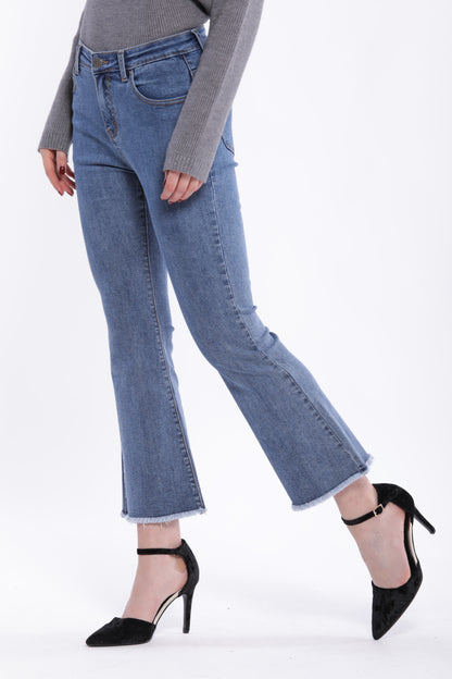 JEANS CROPPED FLARE