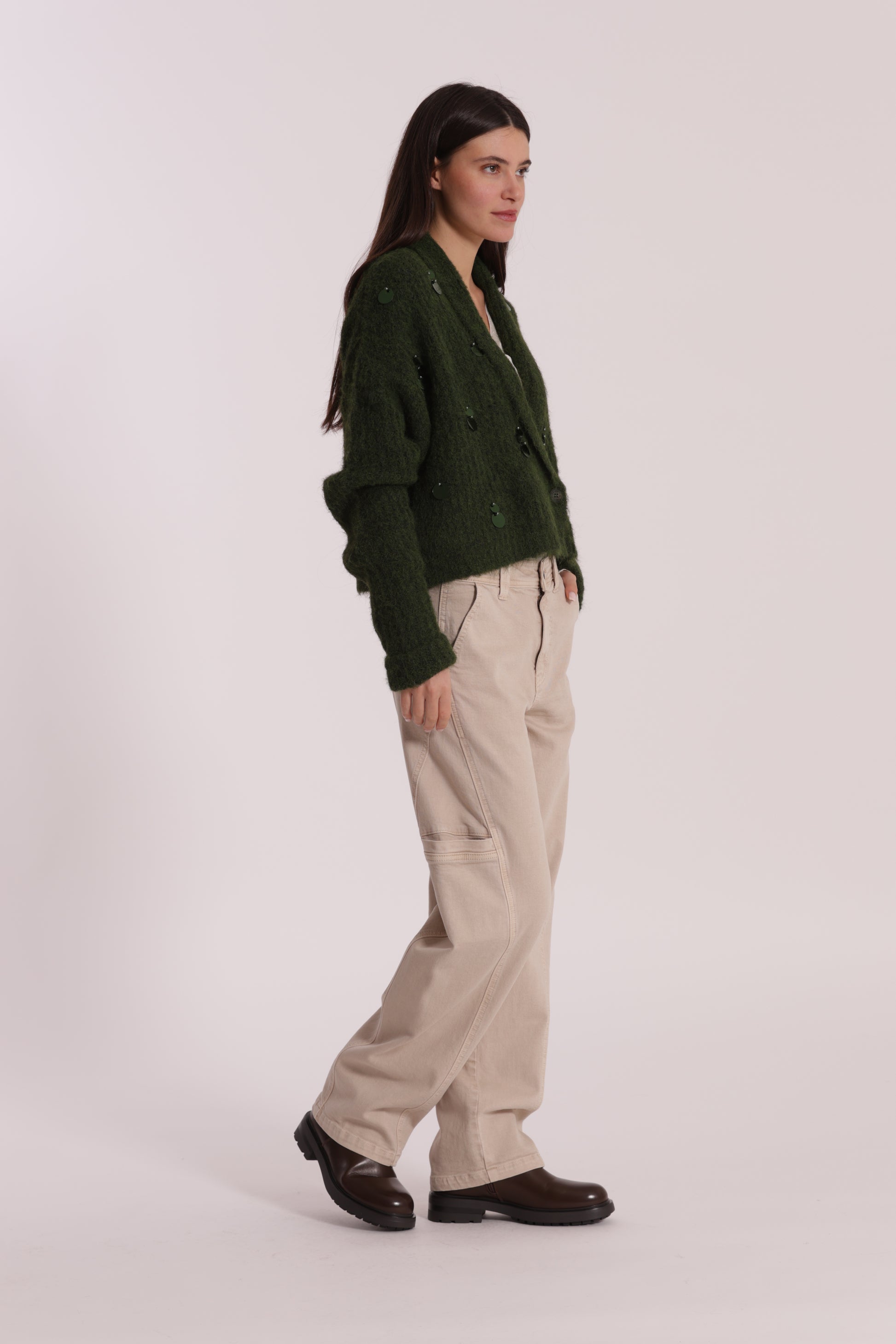 JEANS CON FINTE TASCHE LATERALI