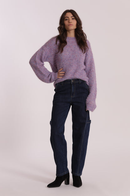 JEANS CON FINTE TASCHE LATERALI