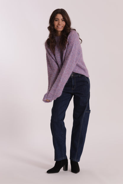 JEANS CON FINTE TASCHE LATERALI