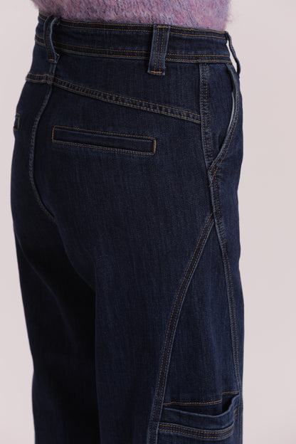 JEANS CON FINTE TASCHE LATERALI