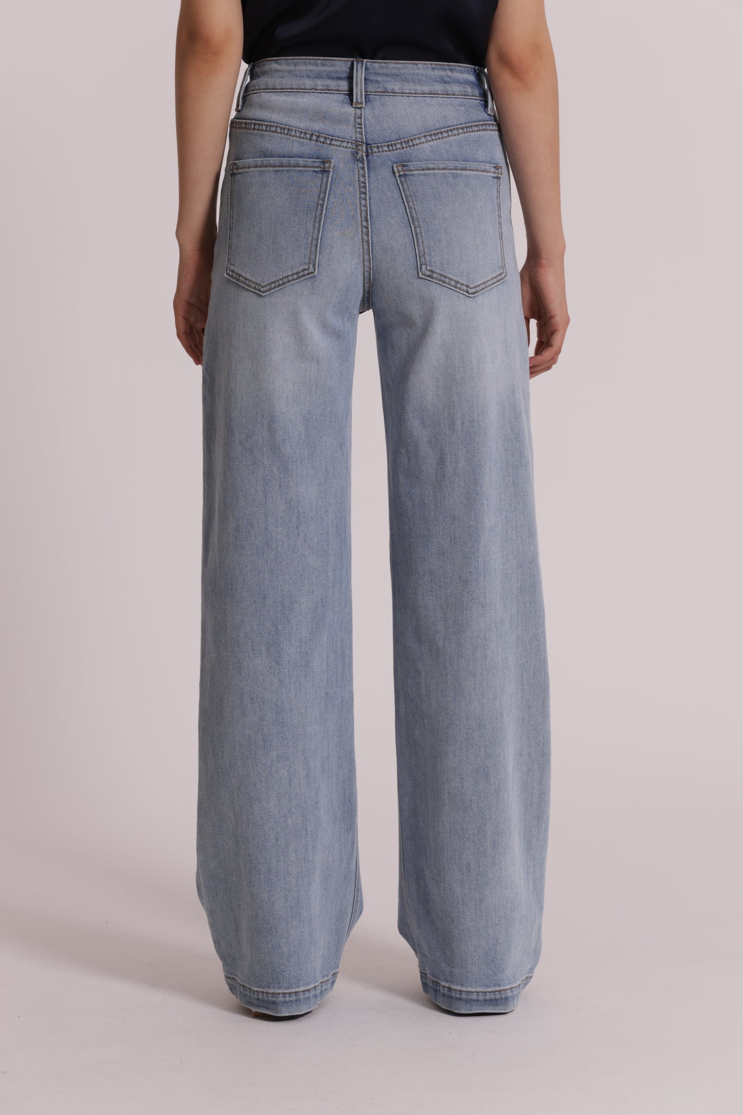 JEANS A VITA ALTA WIDE LEG