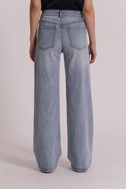 JEANS A VITA ALTA WIDE LEG