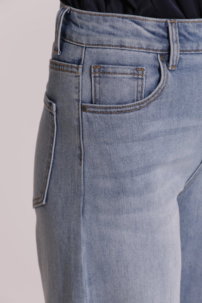 JEANS A VITA ALTA WIDE LEG