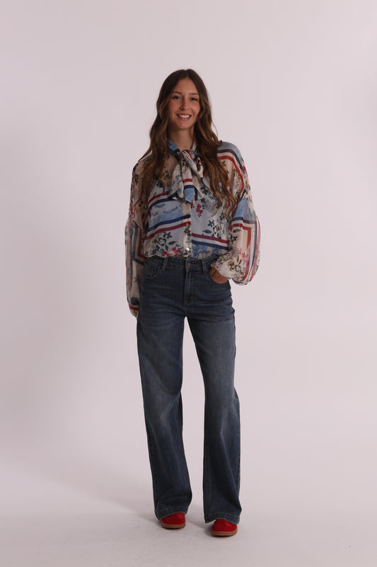 JEANS A VITA ALTA WIDE LEG