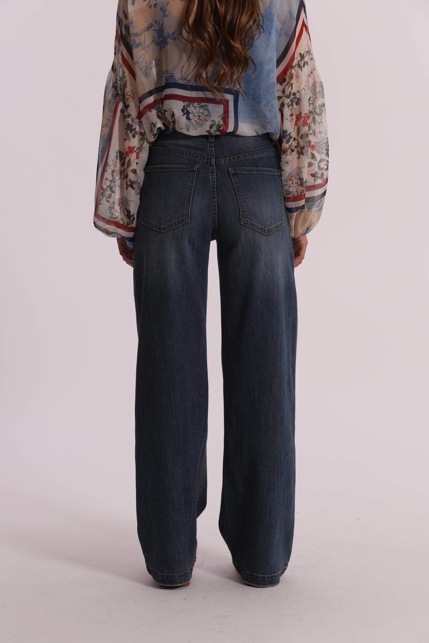 JEANS A VITA ALTA WIDE LEG