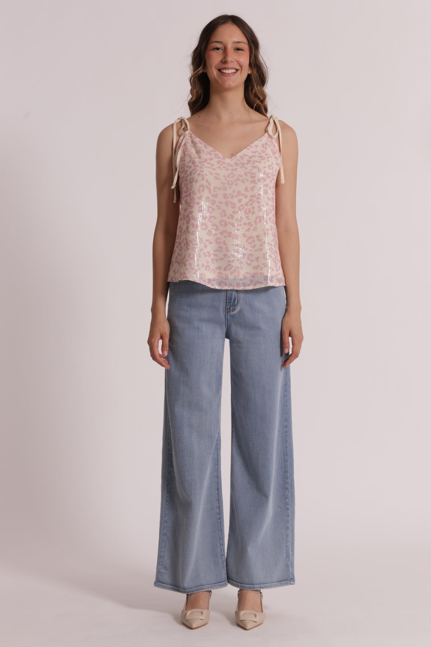 JEANS PALAZZO CON ELASTICO