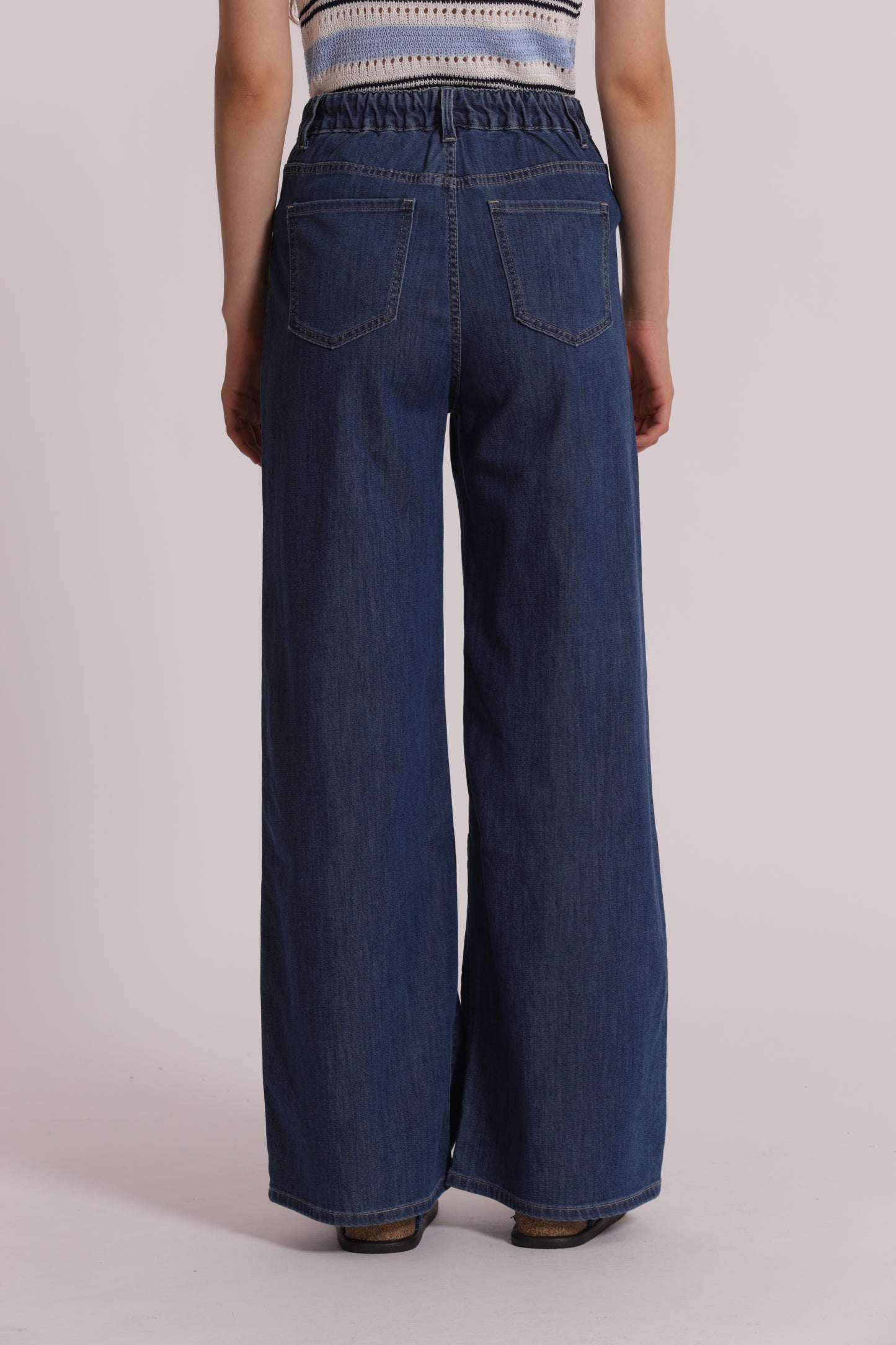 JEANS PALAZZO CON ELASTICO