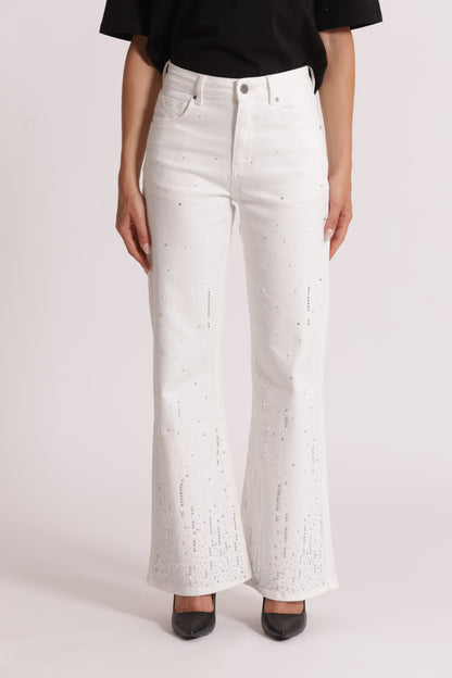 JEANS PIOGGIA DI STRASS
