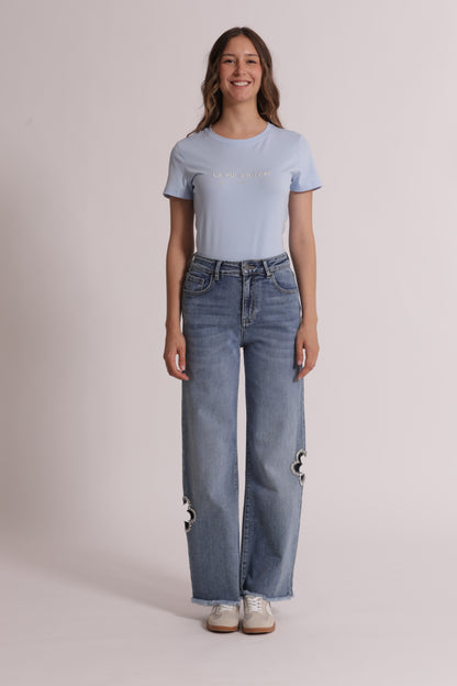 JEANS MARINE CON CUT OUT GIOIELLO