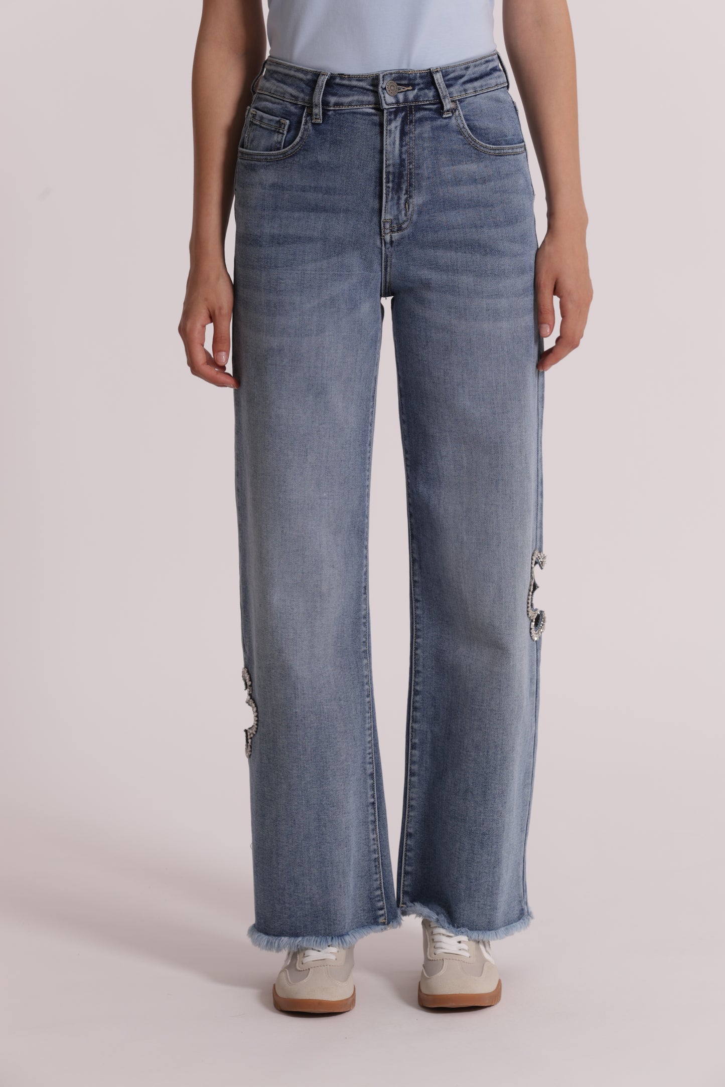 JEANS MARINE CON CUT OUT GIOIELLO