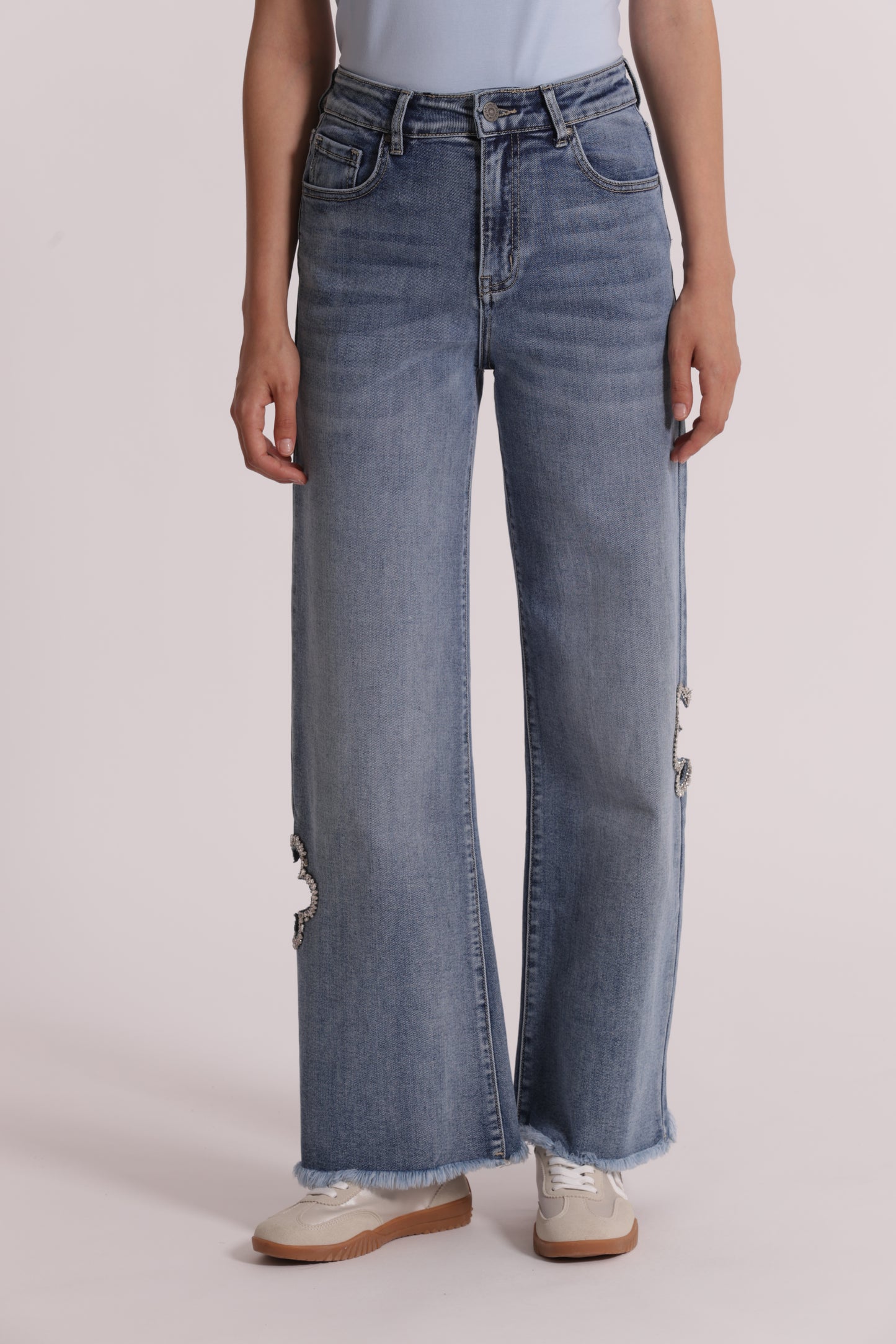 JEANS MARINE CON CUT OUT GIOIELLO