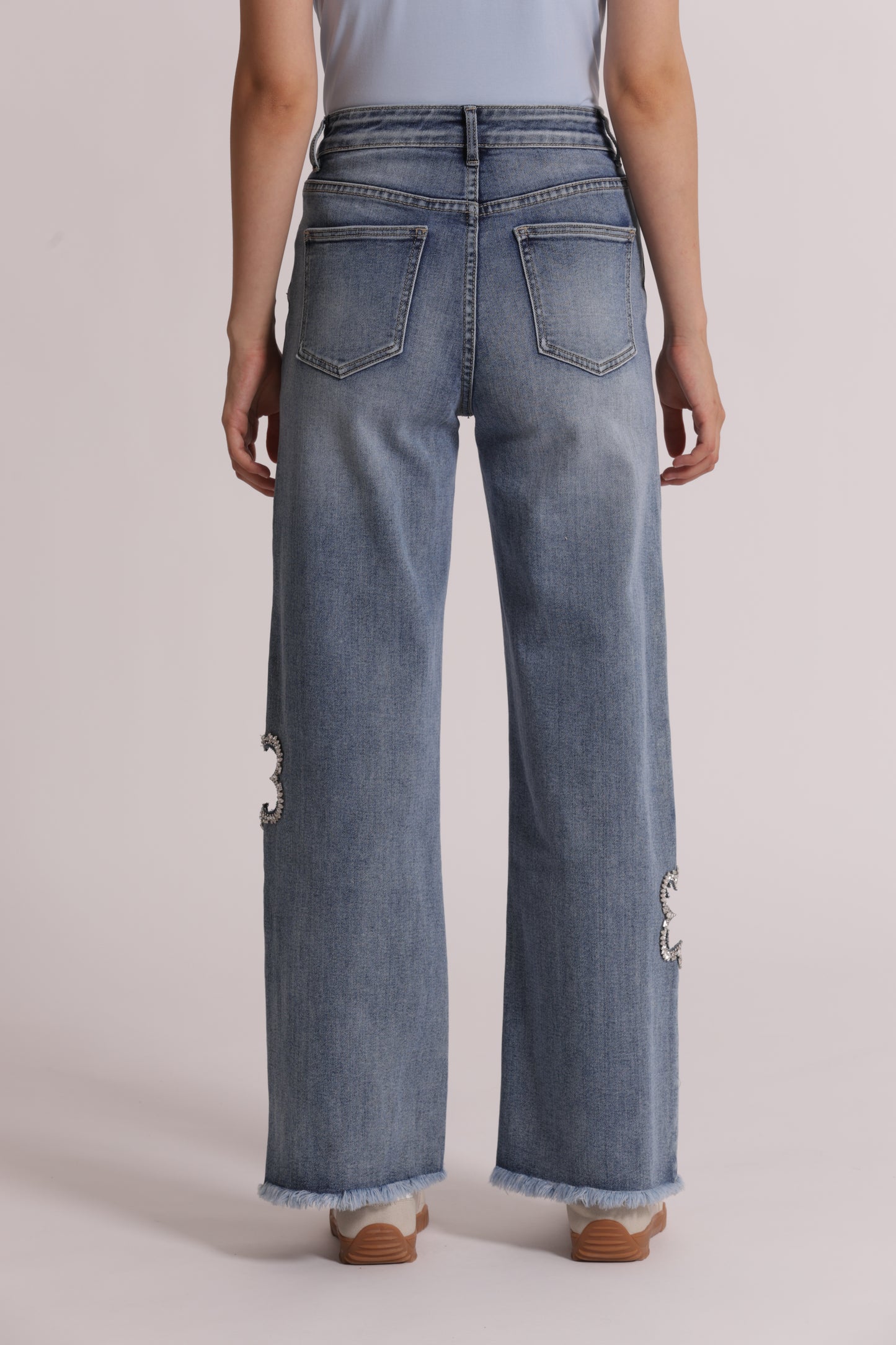 JEANS MARINE CON CUT OUT GIOIELLO