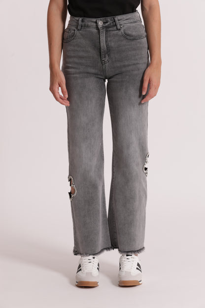 JEANS MARINE CON CUT OUT GIOIELLO