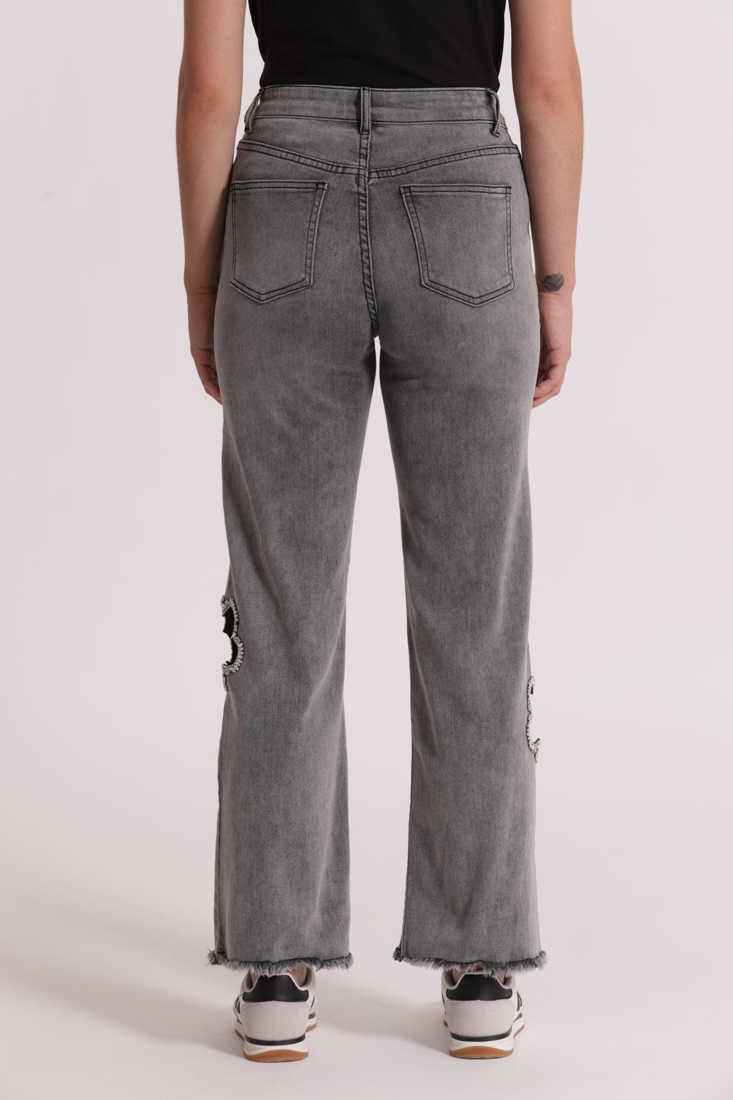 JEANS MARINE CON CUT OUT GIOIELLO
