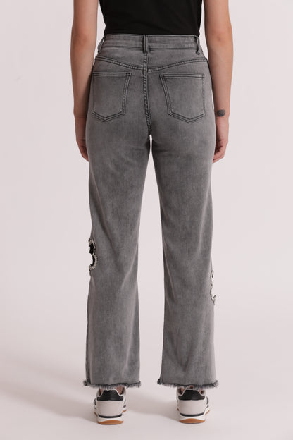 JEANS MARINE CON CUT OUT GIOIELLO