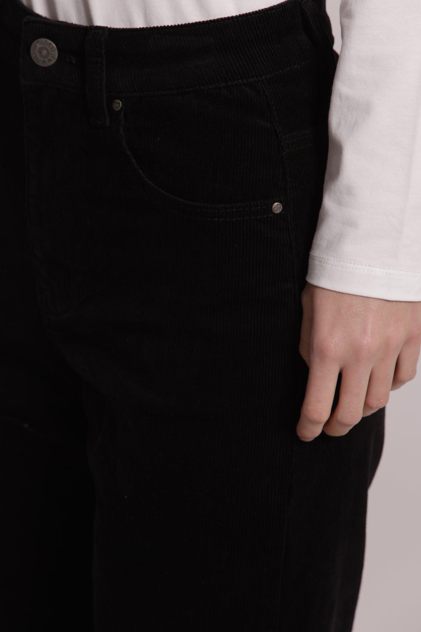 JEANS CROPPED IN VELLUTO