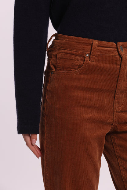 JEANS CROPPED IN VELLUTO