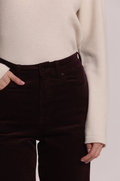 JEANS CROPPED IN VELLUTO