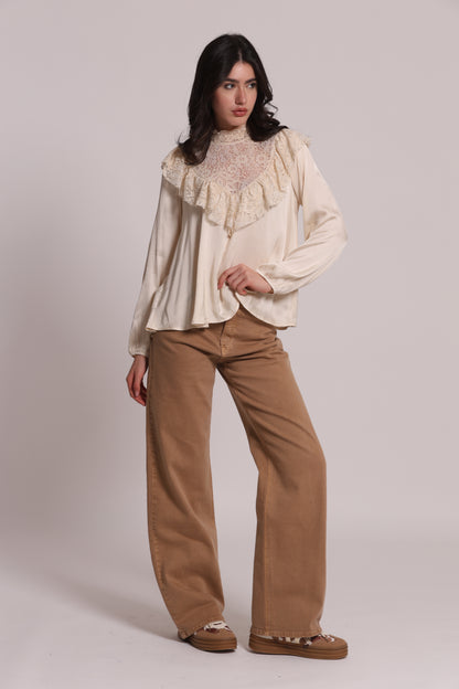 JEANS PALAZZO COLORATO