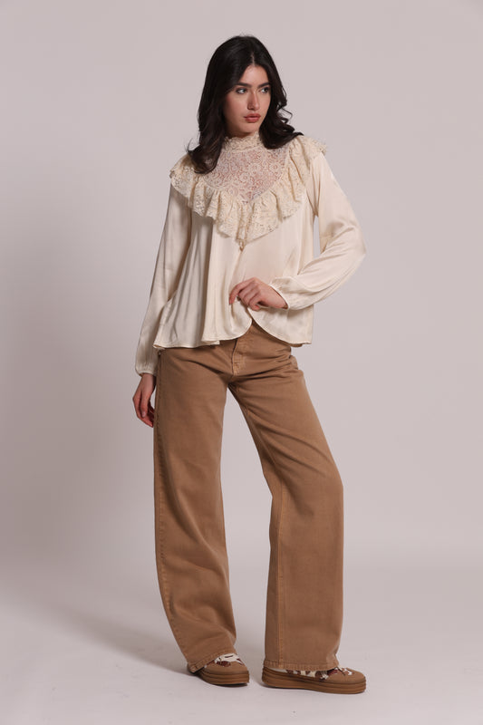 JEANS PALAZZO COLORATO