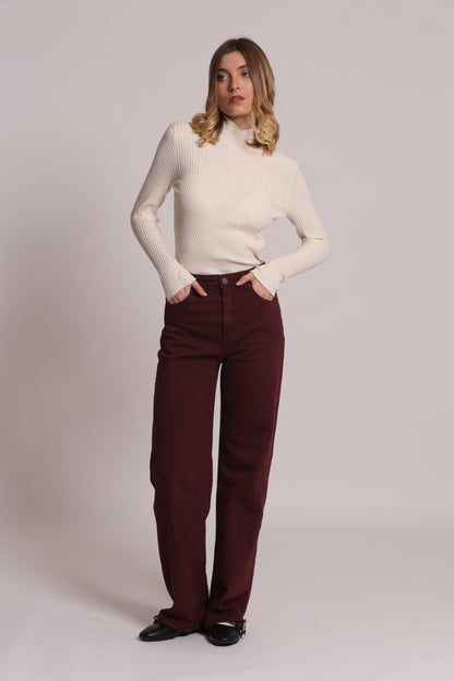 JEANS PALAZZO COLORATO